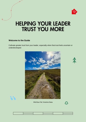 Helping your leader trust you more (1)