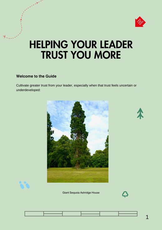 Helping your leader trust you more 